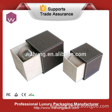 luxury single leather watch packaging boxes for men
